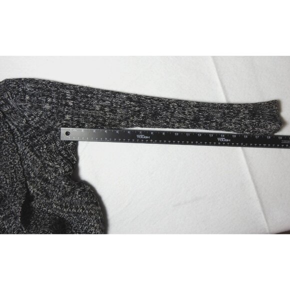 Rue 21 Women’s 3/4 Boho Dolman Sleeve Open Front Sweater Black Tan Sz Small - Picture 7 of 7